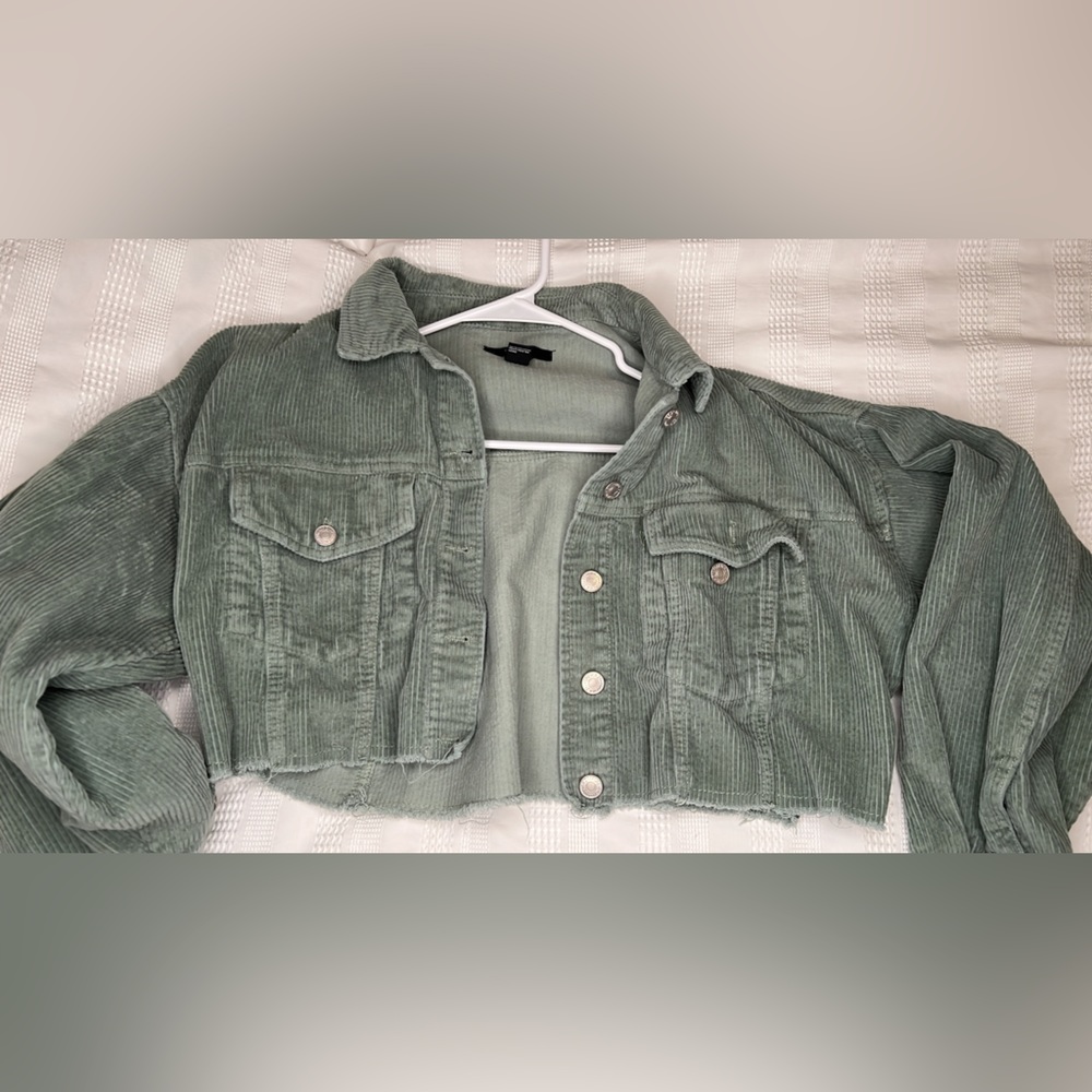 Courdoroy Ribbed Crop Jacket